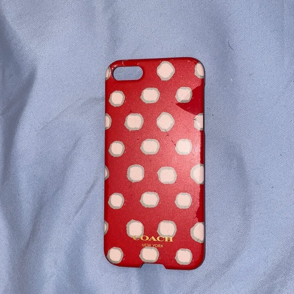 iPhone 5 Coach red dot case Apple